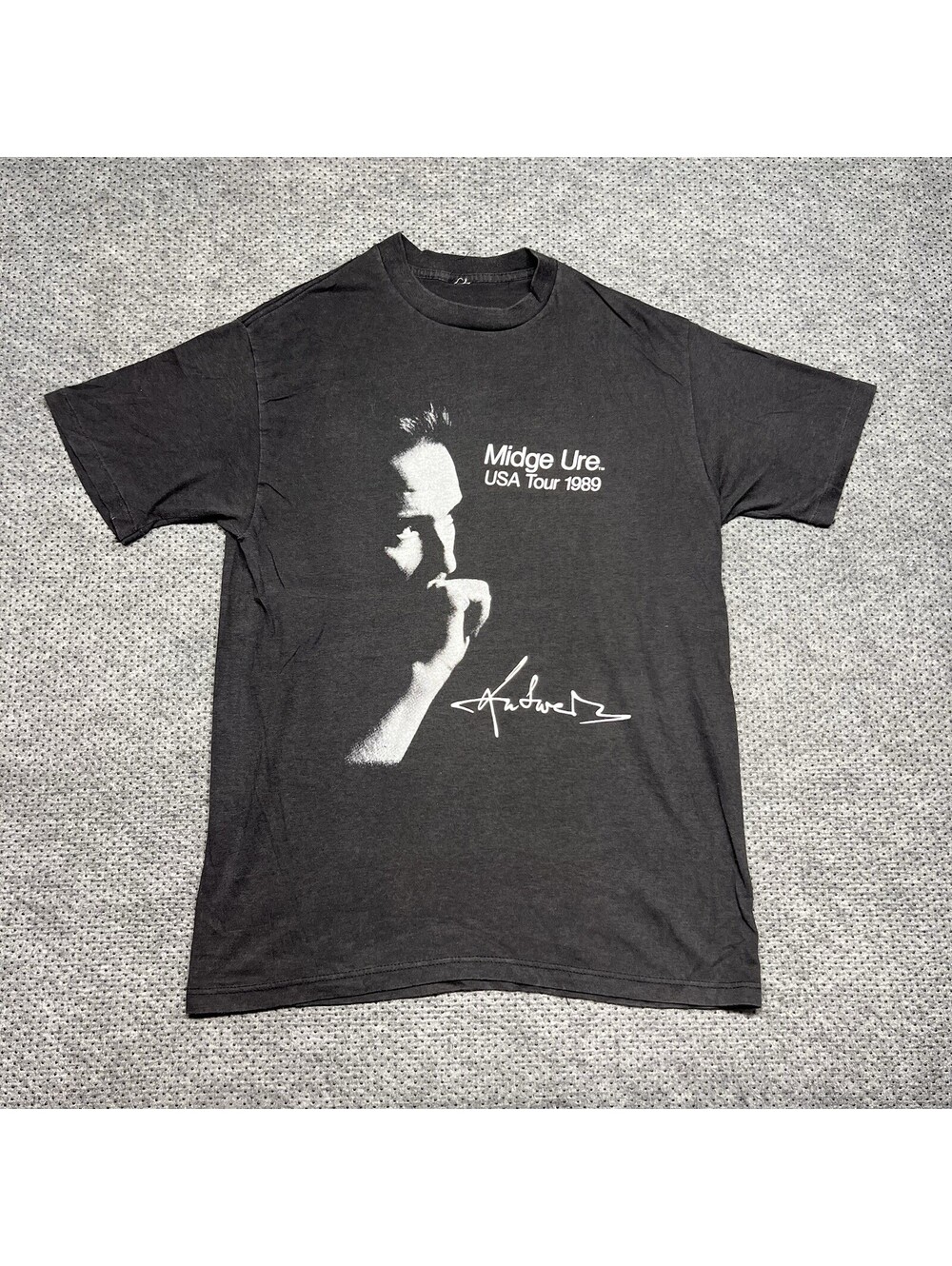 Vintage 1989 Midge Ure Tour T-Shirt Medium Answers To Nothing Ultravox New Wave